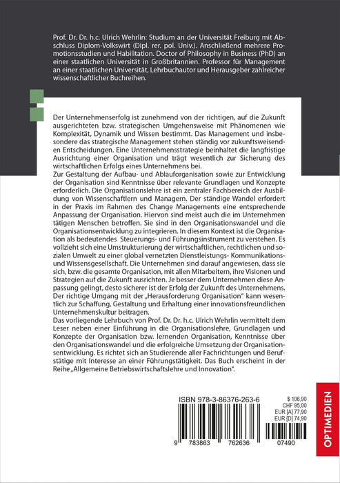 ABWL 03 | Organisation und Organisationsentwicklung | 3. Auflage SIEVERSMEDIEN ABWL 03 | Organisation und Organisationsentwicklung | 3. Auflage SIEVERSMEDIEN