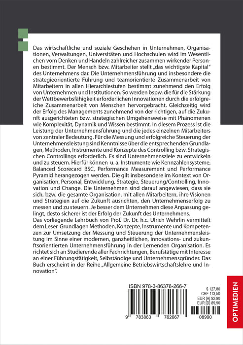 ABWL 06 | Steuerung der Unternehmensleistung | 3. Auflage SIEVERSMEDIEN ABWL 06 | Steuerung der Unternehmensleistung | 3. Auflage SIEVERSMEDIEN