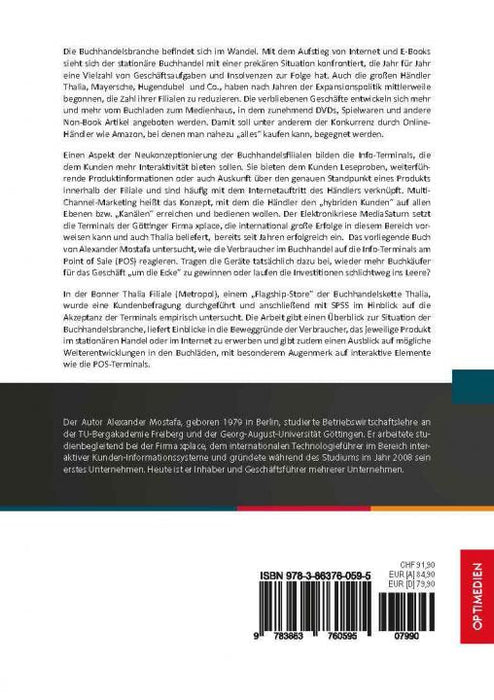 Akzeptanz von Info-Terminals im stationären Buchhandel SIEVERSMEDIEN Akzeptanz von Info-Terminals im stationären Buchhandel SIEVERSMEDIEN