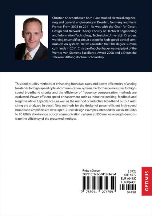 Analog Frontends for Optical Communications up to 80 GBit/s SIEVERSMEDIEN Analog Frontends for Optical Communications up to 80 GBit/s SIEVERSMEDIEN