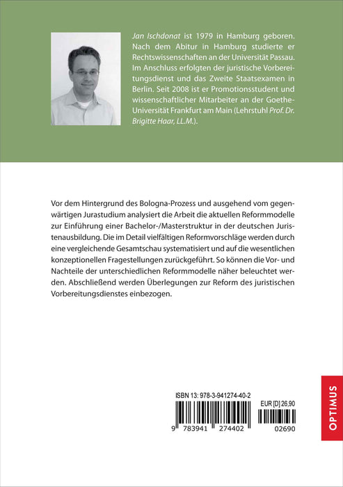 Band 01 | Die deutsche Juristenausbildung unter dem Einfluss des Bologna-Prozesses SIEVERSMEDIEN Band 01 | Die deutsche Juristenausbildung unter dem Einfluss des Bologna-Prozesses SIEVERSMEDIEN