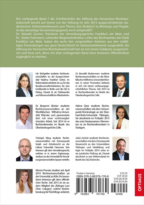 Band 07 | Von Brokdorf zu Blockupy und Pegida SIEVERSMEDIEN Band 07 | Von Brokdorf zu Blockupy und Pegida SIEVERSMEDIEN