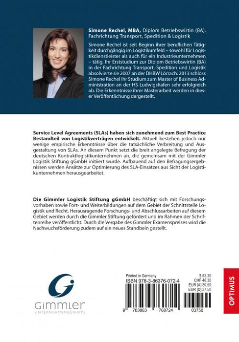 Band 1 | Service Level Agreements in der Kontraktlogistik SIEVERSMEDIEN Band 1 | Service Level Agreements in der Kontraktlogistik SIEVERSMEDIEN