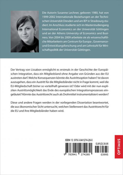 Das Austrittsrecht im Vertrag von Lissabon SIEVERSMEDIEN Das Austrittsrecht im Vertrag von Lissabon SIEVERSMEDIEN