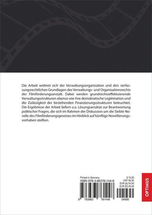 Die Filmförderungsanstalt SIEVERSMEDIEN Die Filmförderungsanstalt SIEVERSMEDIEN