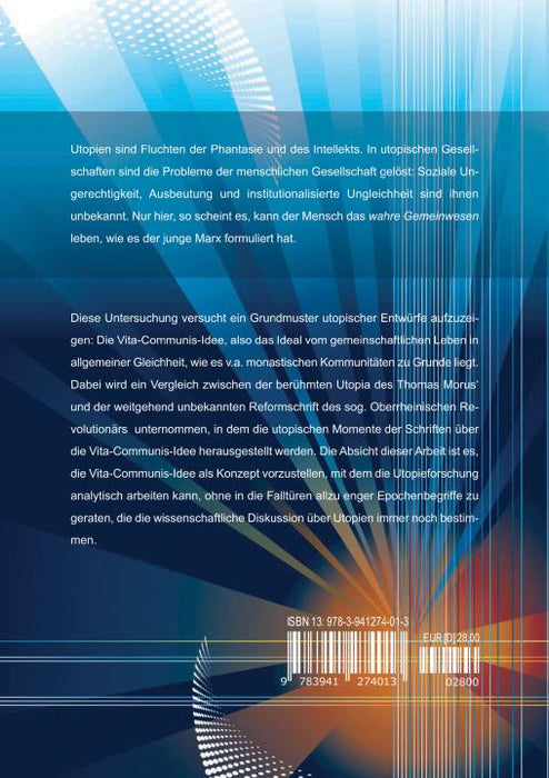 Die Vita-Communis-Idee als Grundmuster utopischen Denkens? | 1. Auflage SIEVERSMEDIEN Die Vita-Communis-Idee als Grundmuster utopischen Denkens? | 1. Auflage SIEVERSMEDIEN