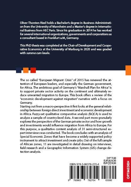 European Investment Promotion in Africa as a Counter-Migration Initiative? SIEVERSMEDIEN European Investment Promotion in Africa as a Counter-Migration Initiative? SIEVERSMEDIEN