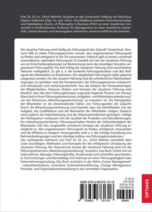FM 33 | Situative Führung / Situational Leadership | 1. Auflage SIEVERSMEDIEN FM 33 | Situative Führung / Situational Leadership | 1. Auflage SIEVERSMEDIEN