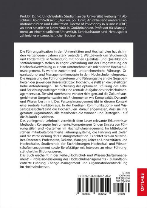 HM 03 | Führungsstile und -systeme im Hochschulmanagement | 2. Auflage SIEVERSMEDIEN HM 03 | Führungsstile und -systeme im Hochschulmanagement | 2. Auflage SIEVERSMEDIEN