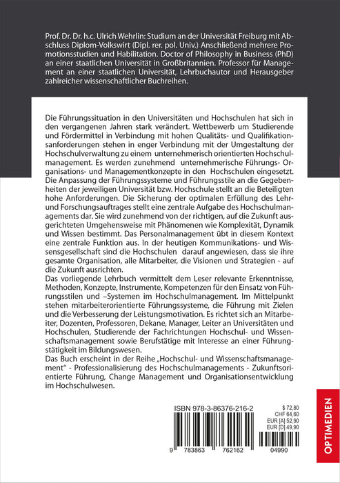 HM 03 | Führungsstile und -systeme im Hochschulmanagement | 3. Auflage SIEVERSMEDIEN HM 03 | Führungsstile und -systeme im Hochschulmanagement | 3. Auflage SIEVERSMEDIEN