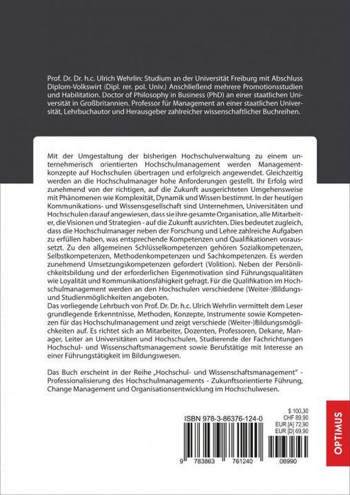 HM 07 | Kompetenzen und Qualifikationen für Hochschulmanager | 2. Auflage SIEVERSMEDIEN HM 07 | Kompetenzen und Qualifikationen für Hochschulmanager | 2. Auflage SIEVERSMEDIEN