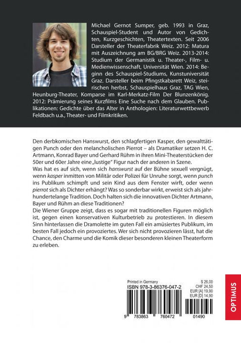 Hanswurst, Kasper, Punch und Pierrot in den Dramoletten der Wiener Gruppe SIEVERSMEDIEN Hanswurst, Kasper, Punch und Pierrot in den Dramoletten der Wiener Gruppe SIEVERSMEDIEN