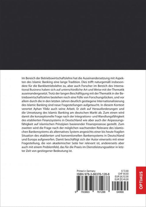 Islamic Banking in Deutschland SIEVERSMEDIEN Islamic Banking in Deutschland SIEVERSMEDIEN