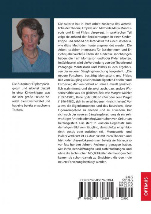 Maria Montessori und Emmi Pikler in Theorie und Praxis | 1. Auflage SIEVERSMEDIEN Maria Montessori und Emmi Pikler in Theorie und Praxis | 1. Auflage SIEVERSMEDIEN