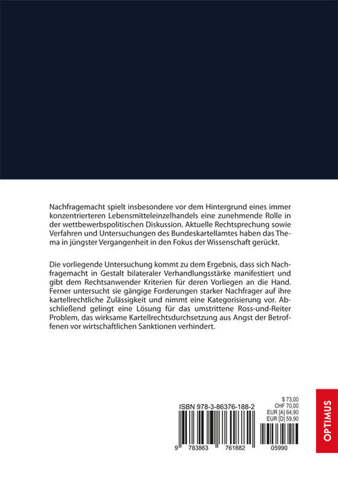 Missbrauch relativer Nachfragemacht in laufenden Geschäftsbeziehungen SIEVERSMEDIEN Missbrauch relativer Nachfragemacht in laufenden Geschäftsbeziehungen SIEVERSMEDIEN