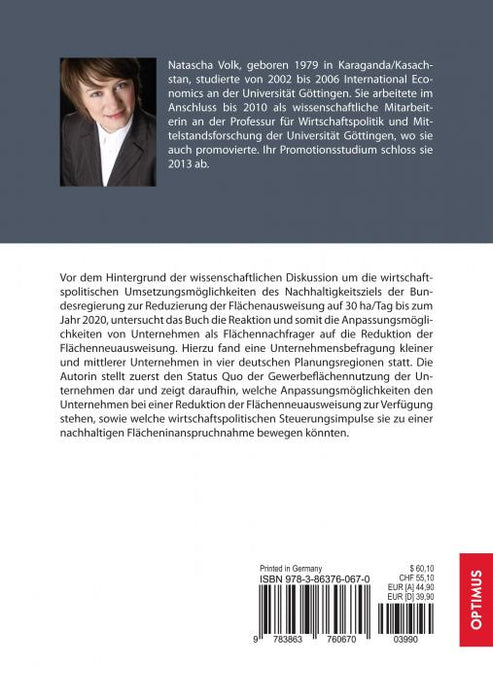 Nachhaltige Flächennutzung von Unternehmen SIEVERSMEDIEN Nachhaltige Flächennutzung von Unternehmen SIEVERSMEDIEN