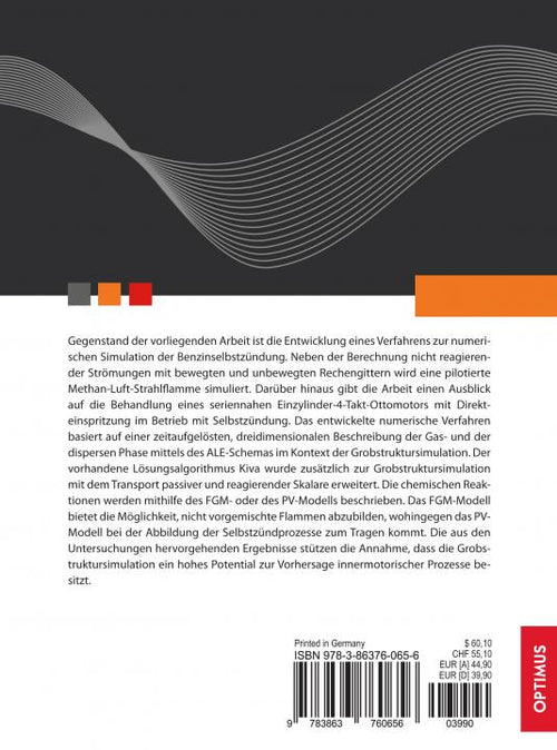 Numerische Simulation der Benzinselbstzündung SIEVERSMEDIEN Numerische Simulation der Benzinselbstzündung SIEVERSMEDIEN