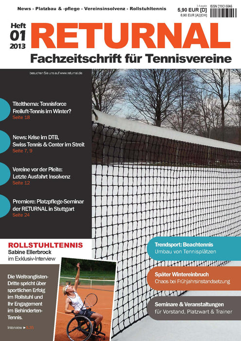 RETURNAL - Fachzeitschrift für Tennisvereine (Ausgabe 3) SIEVERSMEDIEN RETURNAL - Fachzeitschrift für Tennisvereine (Ausgabe 3) SIEVERSMEDIEN
