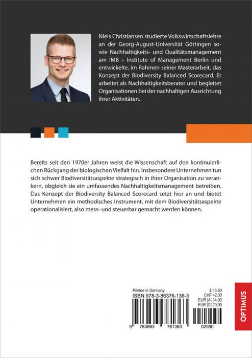 Strategisches Biodiversitätsmanagement durch den Einsatz einer Biodiversity Balanced Scorecard SIEVERSMEDIEN Strategisches Biodiversitätsmanagement durch den Einsatz einer Biodiversity Balanced Scorecard SIEVERSMEDIEN