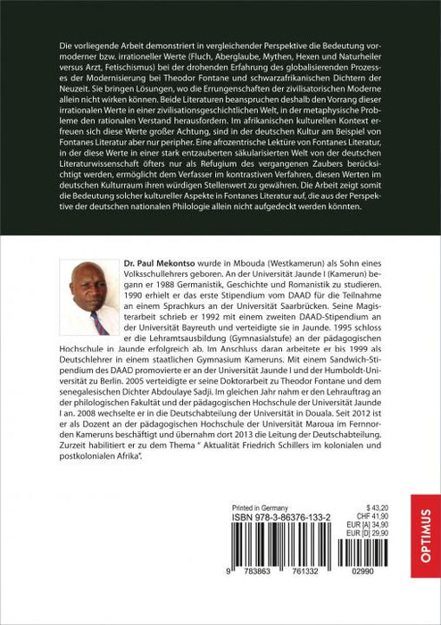 Theodor Fontane und schwarzafrikanische Autoren der Neuzeit SIEVERSMEDIEN Theodor Fontane und schwarzafrikanische Autoren der Neuzeit SIEVERSMEDIEN