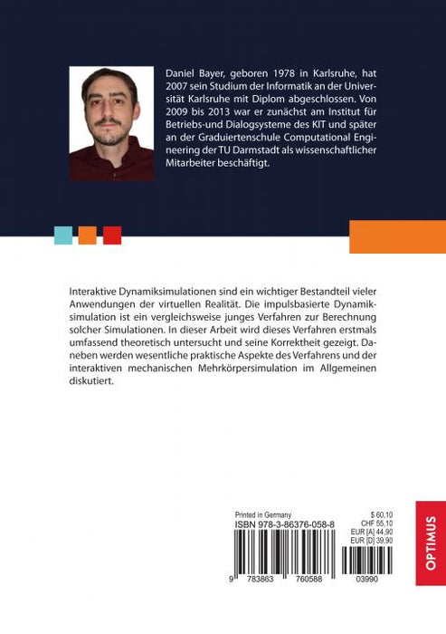 Theorie und Anwendung der impulsbasierten Dynamiksimulation SIEVERSMEDIEN Theorie und Anwendung der impulsbasierten Dynamiksimulation SIEVERSMEDIEN