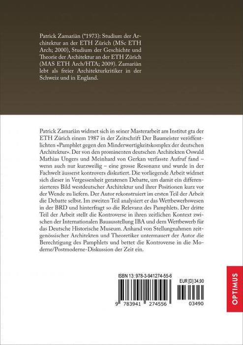 Über den Minderwertigkeitskomplex der deutschen Architektur SIEVERSMEDIEN Über den Minderwertigkeitskomplex der deutschen Architektur SIEVERSMEDIEN