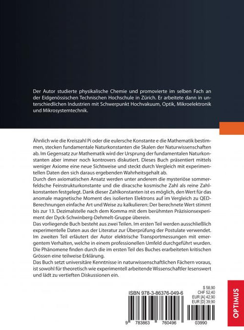 Über den Ursprung der Naturkonstanten | 1. Auflage SIEVERSMEDIEN Über den Ursprung der Naturkonstanten | 1. Auflage SIEVERSMEDIEN