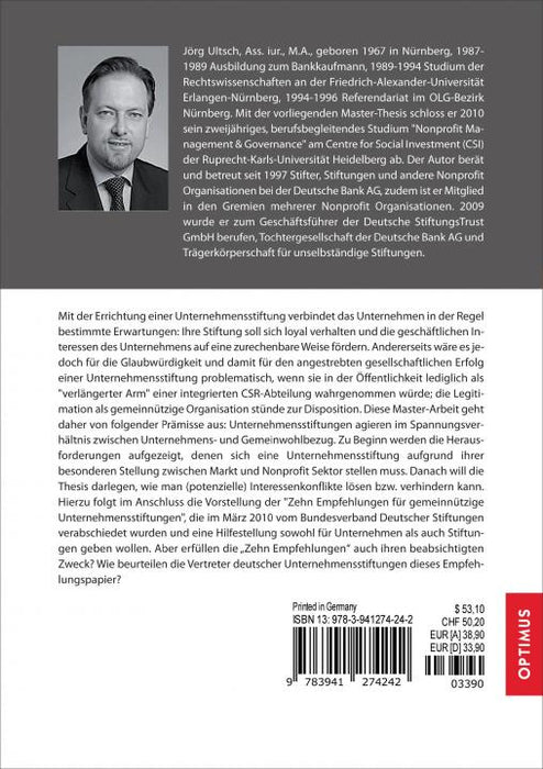 Unternehmensstiftungen im Spannungsverhältnis zwischen Unternehmens- und Gemeinwohlbezug SIEVERSMEDIEN Unternehmensstiftungen im Spannungsverhältnis zwischen Unternehmens- und Gemeinwohlbezug SIEVERSMEDIEN