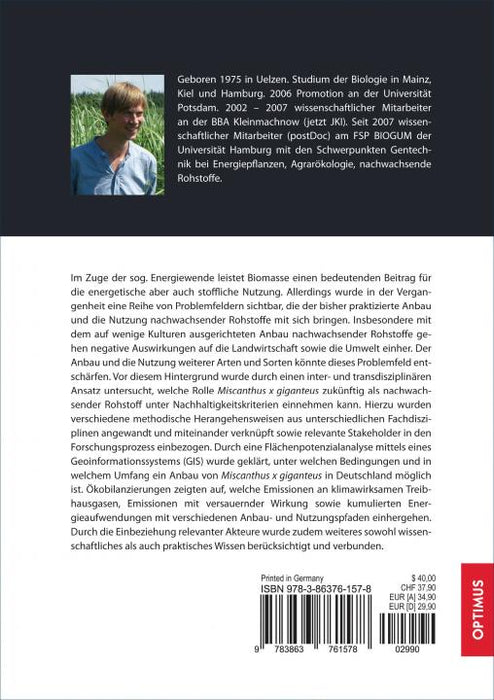 Welche Wege kann Biomasse gehen? Eine inter- und transdisziplinäre Sicht auf nachwachsende Rohstoffe SIEVERSMEDIEN Welche Wege kann Biomasse gehen? Eine inter- und transdisziplinäre Sicht auf nachwachsende Rohstoffe SIEVERSMEDIEN