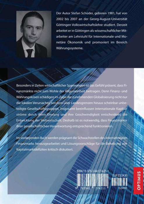 Wieviel Kontrolle braucht der internationale Finanzmarkt? SIEVERSMEDIEN Wieviel Kontrolle braucht der internationale Finanzmarkt? SIEVERSMEDIEN