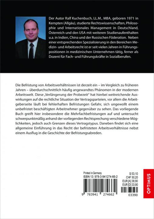 Zur Problematik der Mehrfachbefristung von Arbeitsverhältnissen SIEVERSMEDIEN Zur Problematik der Mehrfachbefristung von Arbeitsverhältnissen SIEVERSMEDIEN