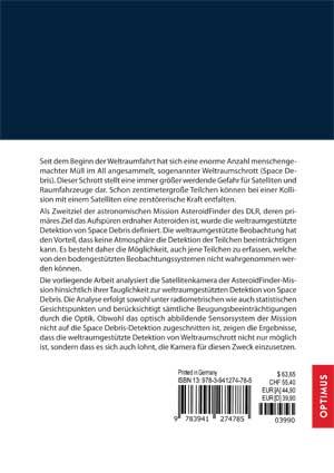 Analytische Betrachtung optisch abbildender Sensorsysteme im Rahmen der AsteroidFinder-Mission SIEVERSMEDIEN