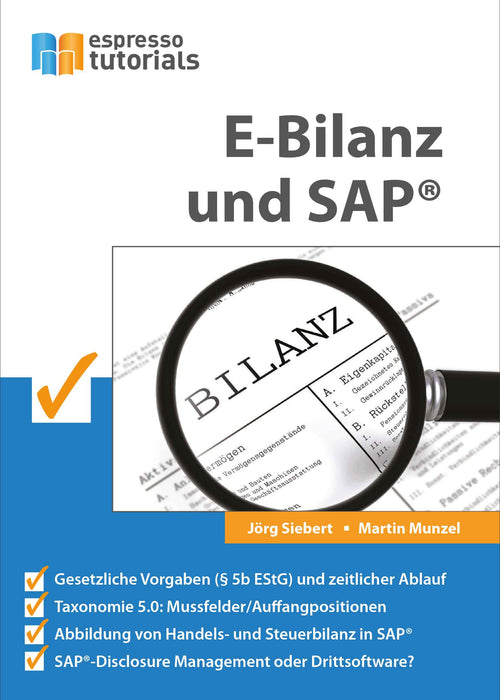 E-Bilanz und SAP® | 1. Auflage SIEVERSMEDIEN