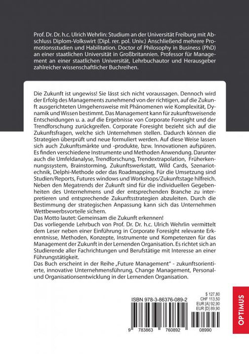 FM 09 | Corporate Foresight | 2. Auflage SIEVERSMEDIEN