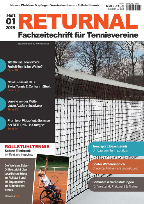RETURNAL - Fachzeitschrift für Tennisvereine (Ausgabe 3) SIEVERSMEDIEN